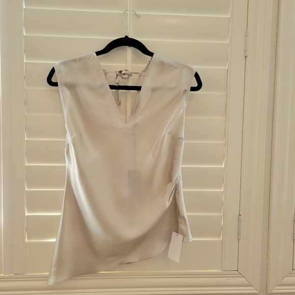 Allen Schwartz Drapey 100% Silk Top - Picture 9 of 13